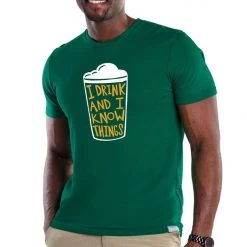 Tipsy Elves Men's I Drink And I Know Things Tee