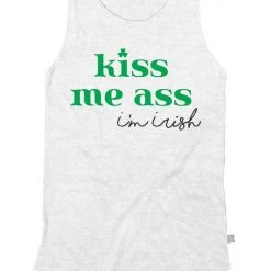 Tipsy Elves Women's Kiss Me Ass I'm Irish Tank Top