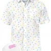 Tipsy Elves Men’s Pastel Bunnies Button Down Shirt 2 Tipsy Elves Men’s Pastel Bunnies Button Down Shirt