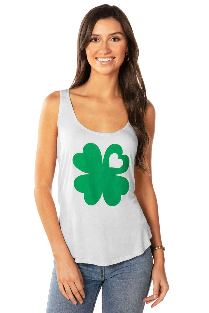 Tipsy Elves Women's Classy Clover Tank Top 3 Tipsy Elves Women's Classy Clover Tank Top