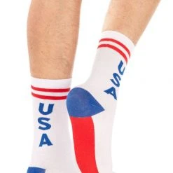 Tipsy Elves Men's Retro USA Socks Patriotic 9 Tipsy Elves Men's Retro USA Socks Patriotic