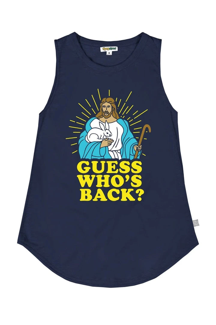 Tipsy Elves Women's Guess Who's Back Tank Top 5 Tipsy Elves Women's Guess Who's Back Tank Top