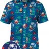 Tipsy Elves Men's Surf's Up Santa Hawaiian Shirt Spring 2 Tipsy Elves Men's Surf's Up Santa Hawaiian Shirt Spring