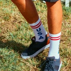 Tipsy Elves Men's Retro USA Socks Patriotic