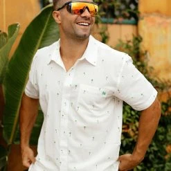 Tipsy Elves Spring Men's Keep Palm And Carry On Hawaiian Shirt