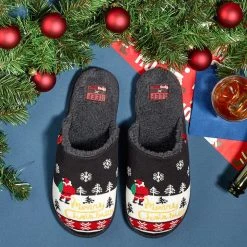 Tipsy Elves Men's Yellow Snow Reef Slippers