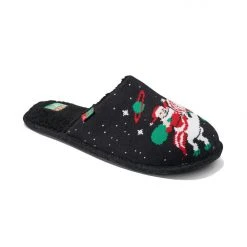 Tipsy Elves Men's Santa Unicorn Reef Slippers