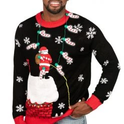 Tipsy Elves Light Up Candy Cane Necklace