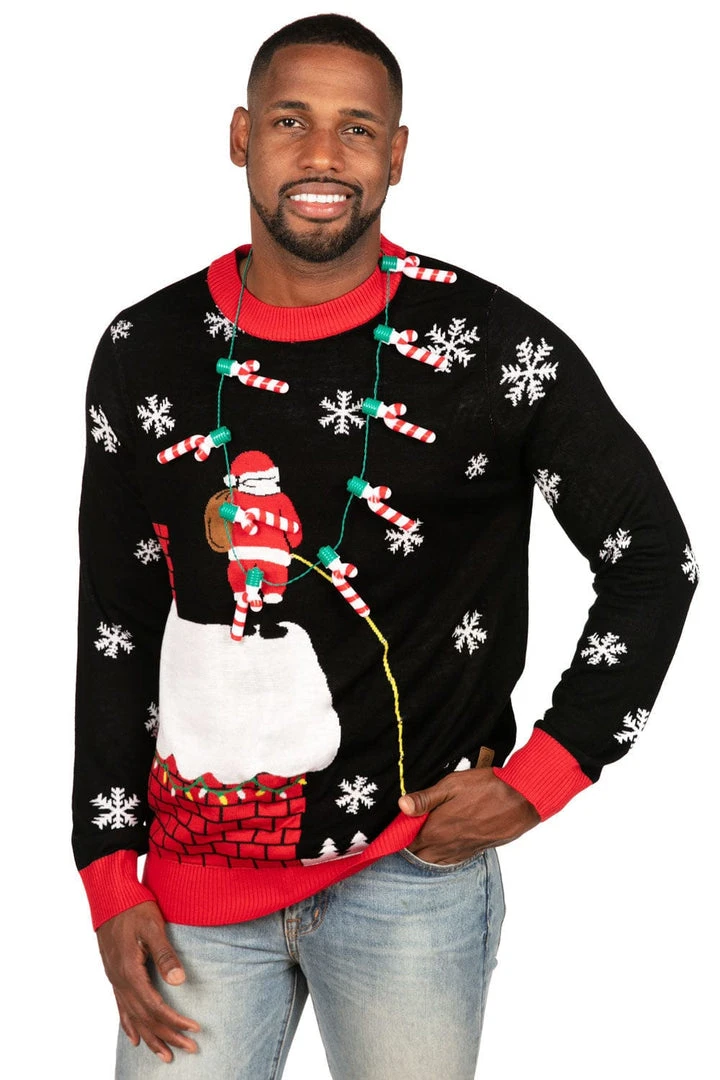 Tipsy Elves Light Up Candy Cane Necklace 6 Tipsy Elves Light Up Candy Cane Necklace