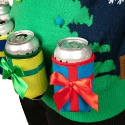 Tipsy Elves Men's Christmas Tree With Beer Holsters Ugly Christmas Sweater 9 Tipsy Elves Men's Christmas Tree With Beer Holsters Ugly Christmas Sweater