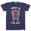 Tipsy Elves Men's Today Is Leg Day Tee (Navy) 1 Tipsy Elves Men's Today Is Leg Day Tee (Navy)