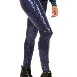 Tipsy Elves Blue Sequin Leggings