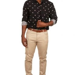 Tipsy Elves Men's Mr. Claus Long-Sleeve Button Down Shirt 9 Tipsy Elves Men's Mr. Claus Long-Sleeve Button Down Shirt