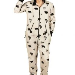 Tipsy Elves Men's Beary Christmas Jumpsuit