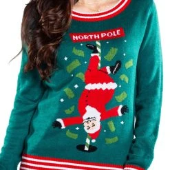 Tipsy Elves Women's North Pole Dancer Ugly Christmas Sweater