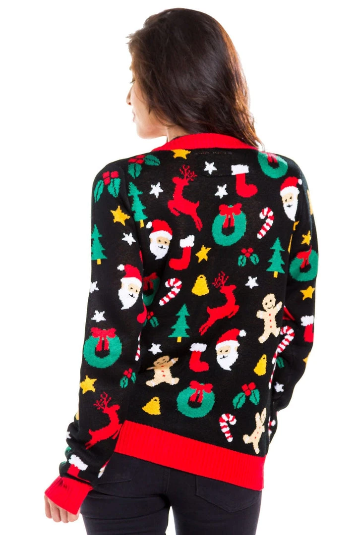 Tipsy Elves Women's Cookie Cutter Cardigan 4 Tipsy Elves Women's Cookie Cutter Cardigan