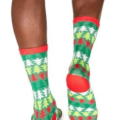 Tipsy Elves Men's Pine Playboy Socks 5 Tipsy Elves Men's Pine Playboy Socks