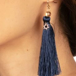 Tipsy Elves Blue Hanukkah Earrings