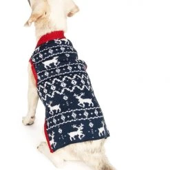 Tipsy Elves Blue Reindeer Dog Sweater Holidays & Occasions