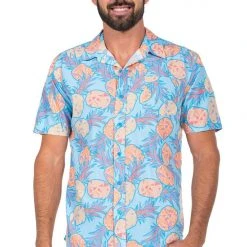 Tipsy Elves Men's Pina Colada Hawaiian Shirt