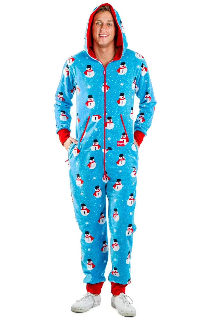 Tipsy Elves Men's Snowman Is An Island Jumpsuit 3 Tipsy Elves Men's Snowman Is An Island Jumpsuit
