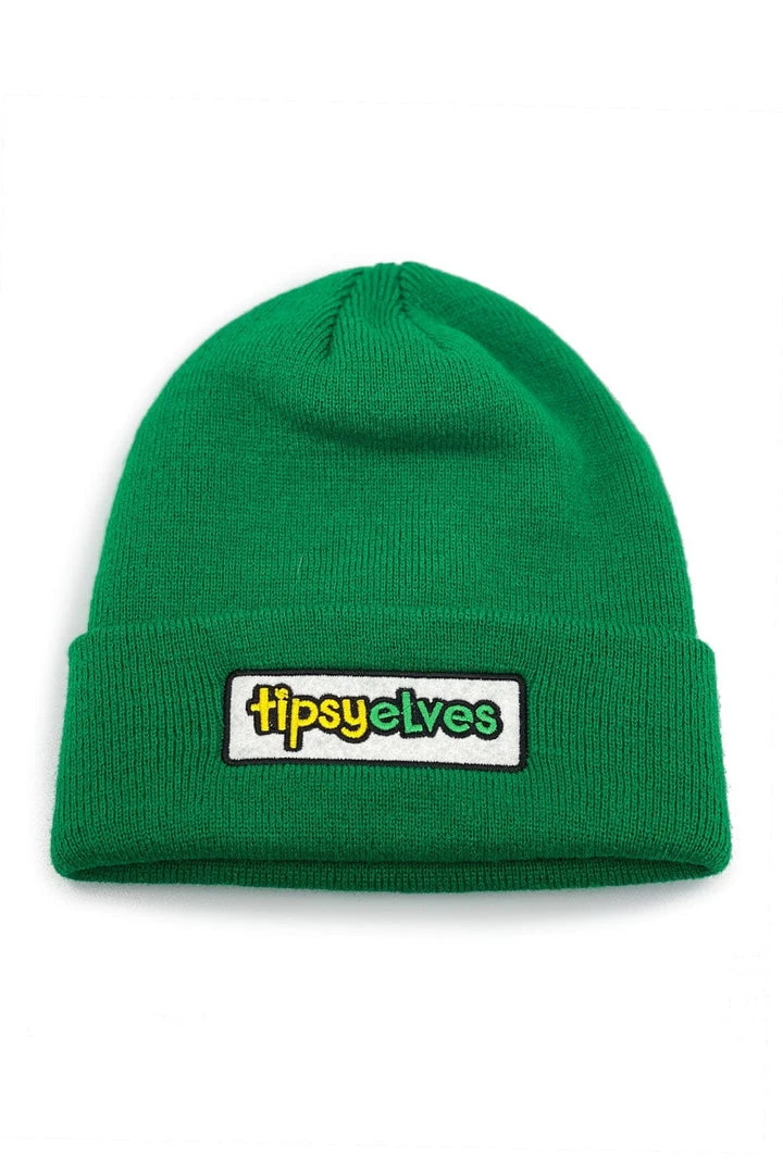 Green Tipsy Elves Beanie Holidays & Occasions 3 Green Tipsy Elves Beanie Holidays & Occasions