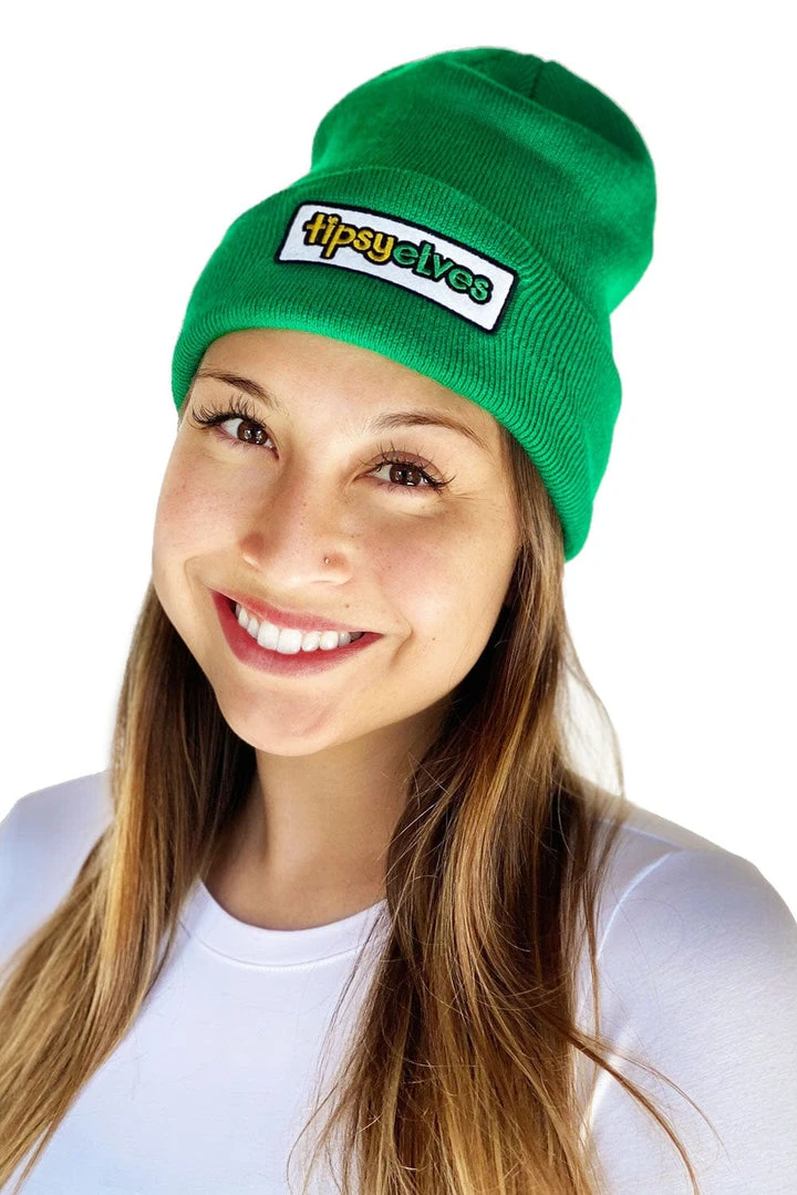 Green Tipsy Elves Beanie Holidays & Occasions 4 Green Tipsy Elves Beanie Holidays & Occasions