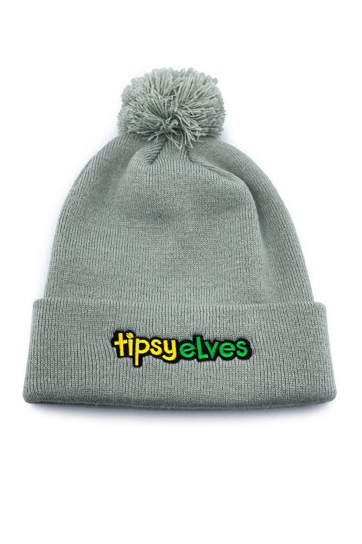 Grey Tipsy Elves Beanie Holidays & Occasions 3 Grey Tipsy Elves Beanie Holidays & Occasions