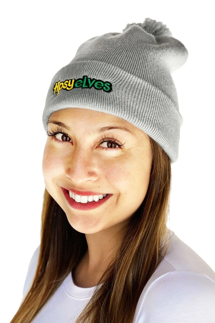 Grey Tipsy Elves Beanie Holidays & Occasions 4 Grey Tipsy Elves Beanie Holidays & Occasions