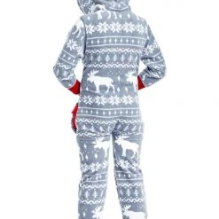 Tipsy Elves Boy's / Girl's Grey Moose Jumpsuit Kids & Baby