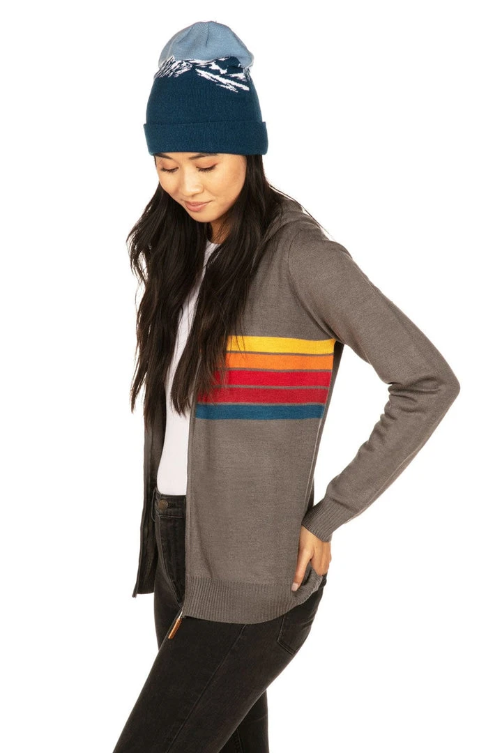 Tipsy Elves Women's Sunset Slopes Zip Up Hooded Sweater 4 Tipsy Elves Women's Sunset Slopes Zip Up Hooded Sweater