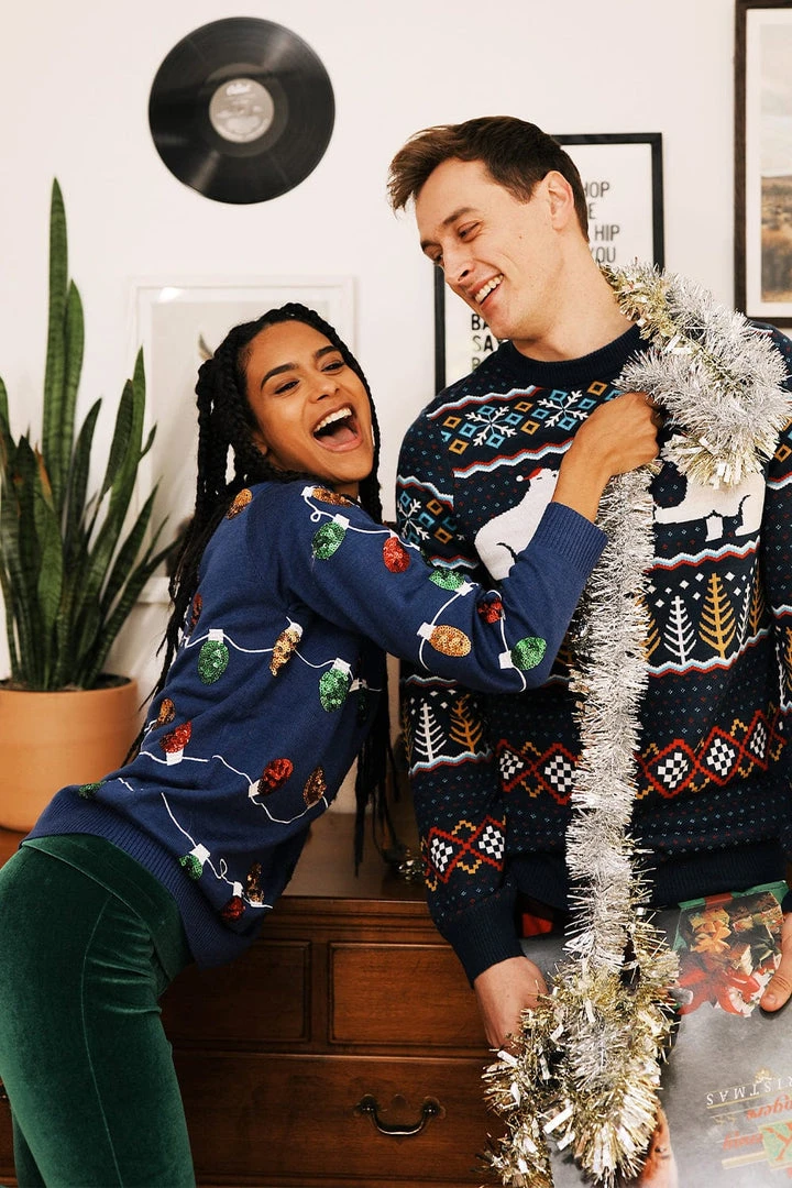 Tipsy Elves Women's Christmas Lights Ugly Christmas Sweater 8 Tipsy Elves Women's Christmas Lights Ugly Christmas Sweater