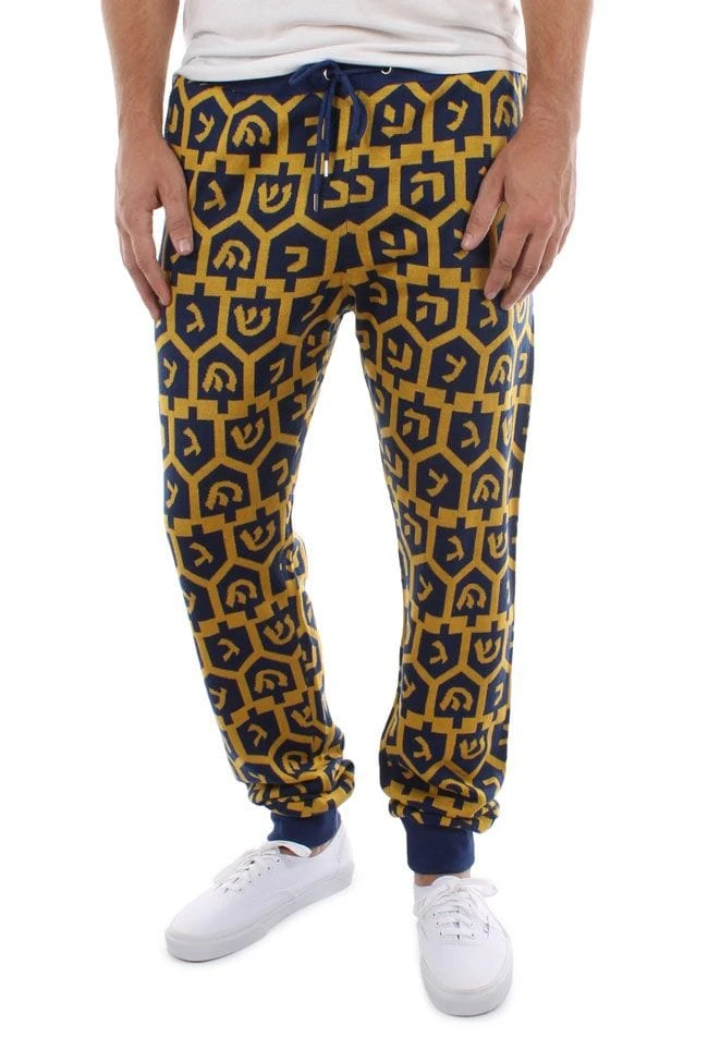 Tipsy Elves Men's Dreidel Jogger Sweatpants 3 Tipsy Elves Men's Dreidel Jogger Sweatpants