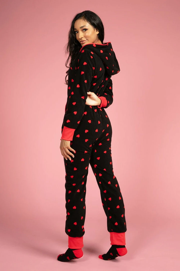 Tipsy Elves Women's Hearts On Fire Jumpsuit & Gift Box 4 Tipsy Elves Women's Hearts On Fire Jumpsuit & Gift Box