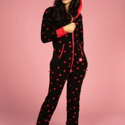 Tipsy Elves Women's Hearts On Fire Jumpsuit & Gift Box 13 Tipsy Elves Women's Hearts On Fire Jumpsuit & Gift Box