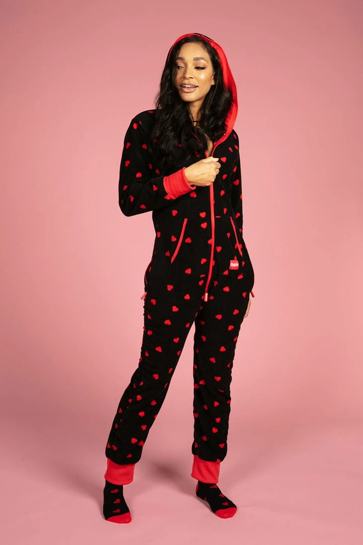 Tipsy Elves Women's Hearts On Fire Jumpsuit & Gift Box 6 Tipsy Elves Women's Hearts On Fire Jumpsuit & Gift Box