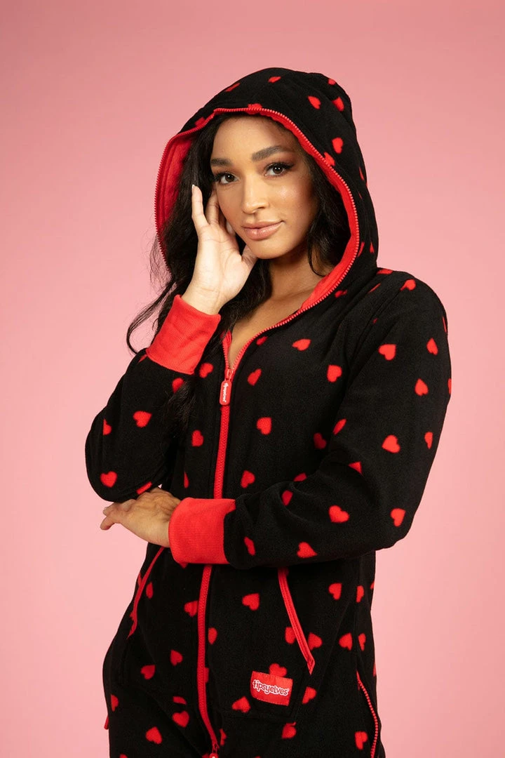 Tipsy Elves Women's Hearts On Fire Jumpsuit & Gift Box 5 Tipsy Elves Women's Hearts On Fire Jumpsuit & Gift Box