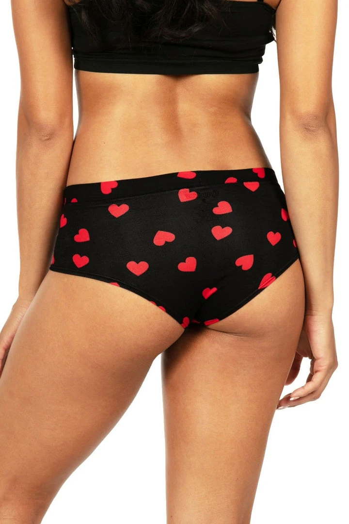 Tipsy Elves Women's Hearts On Fire Underwear & Socks Gift Set 10 Tipsy Elves Women's Hearts On Fire Underwear & Socks Gift Set