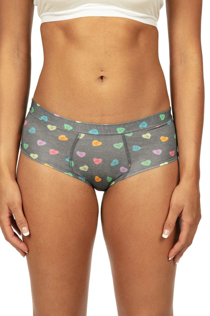 Tipsy Elves Women's Candy Hearts Underwear & Socks Gift Set 10 Tipsy Elves Women's Candy Hearts Underwear & Socks Gift Set