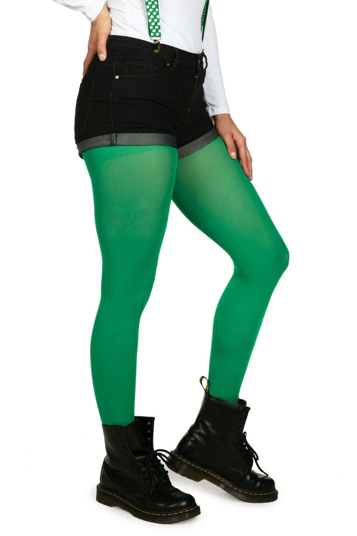 Tipsy Elves Women St. Paddy's Lucky Green Tights 3 Tipsy Elves Women St. Paddy's Lucky Green Tights