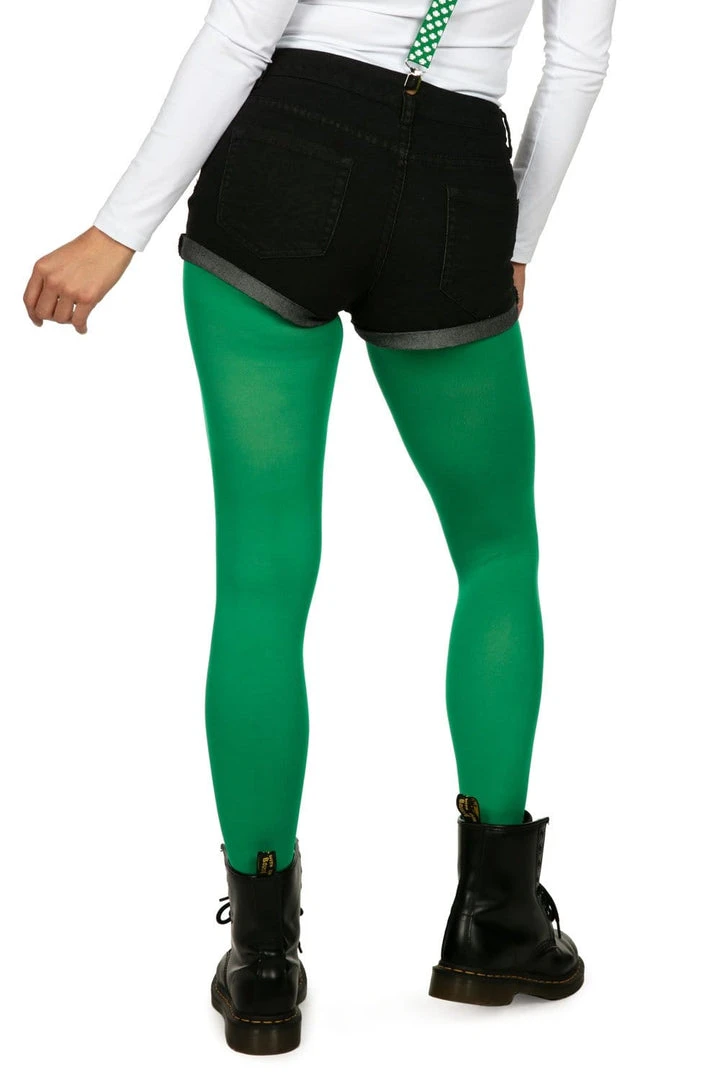 Tipsy Elves Women St. Paddy's Lucky Green Tights 4 Tipsy Elves Women St. Paddy's Lucky Green Tights