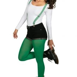 Tipsy Elves Women St. Paddy's Lucky Green Tights 9 Tipsy Elves Women St. Paddy's Lucky Green Tights