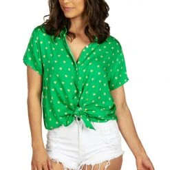 Tipsy Elves Women's Irish Heart Button Down Shirt 13 Tipsy Elves Women's Irish Heart Button Down Shirt