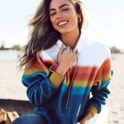 Tipsy Elves Women's Shockwave Sorbet Fleece Hoodie