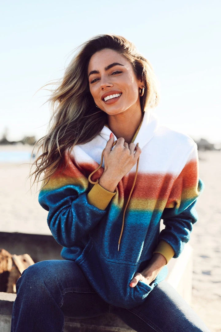 Tipsy Elves Women's Shockwave Sorbet Fleece Hoodie 3 Tipsy Elves Women's Shockwave Sorbet Fleece Hoodie