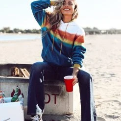 Tipsy Elves Women's Shockwave Sorbet Fleece Hoodie 11 Tipsy Elves Women's Shockwave Sorbet Fleece Hoodie