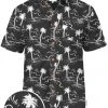 Tipsy Elves Men's Monochrome Moonlight Hawaiian Shirt 1 Tipsy Elves Men's Monochrome Moonlight Hawaiian Shirt