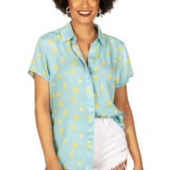 Tipsy Elves Women's Chick Magnet Button Down Shirt 9 Tipsy Elves Women's Chick Magnet Button Down Shirt