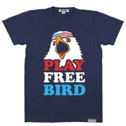 Tipsy Elves Men's Play Free Bird Tee Patriotic