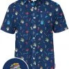 Tipsy Elves Men's Epic Eagle Keg Party Button Down Shirt 1 Tipsy Elves Men's Epic Eagle Keg Party Button Down Shirt